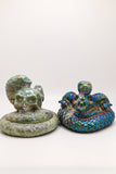 Aura Agate Snake & Skulls