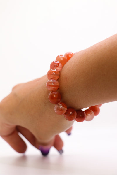 Natural Carnelian Stone Bracelet / Made to Order