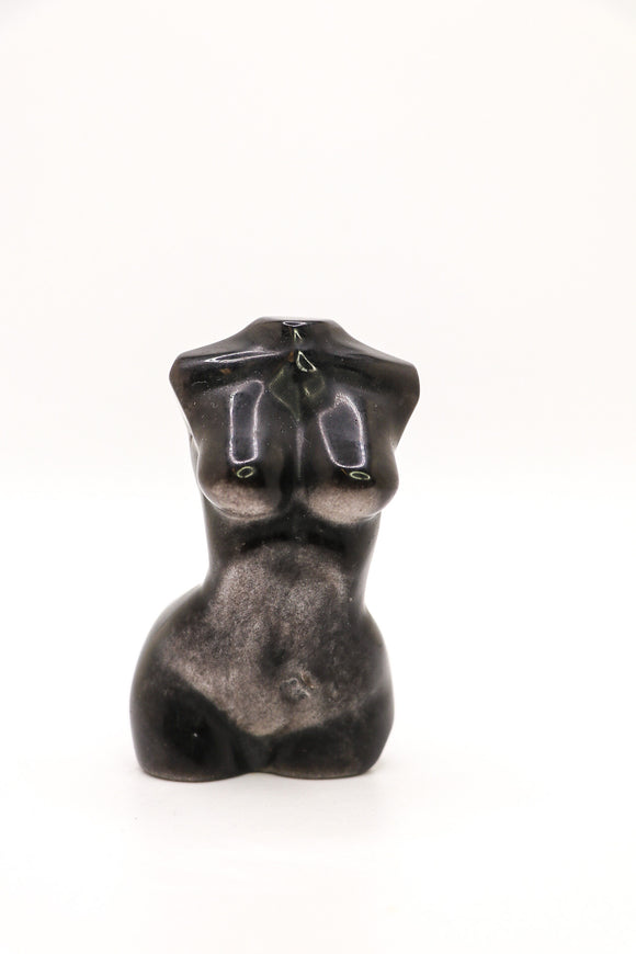 Silver Sheen Obsidian Female Body