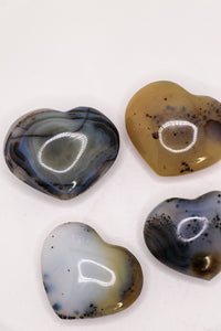 Dendritic Opal Hearts